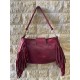 BOLSO PIEL CON FLECO I813