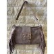 BOLSO PIEL CON FLECO I813