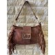 BOLSO PIEL CON FLECO I813