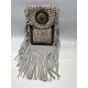 BANDOLERA PIEL FLECOS B-005
